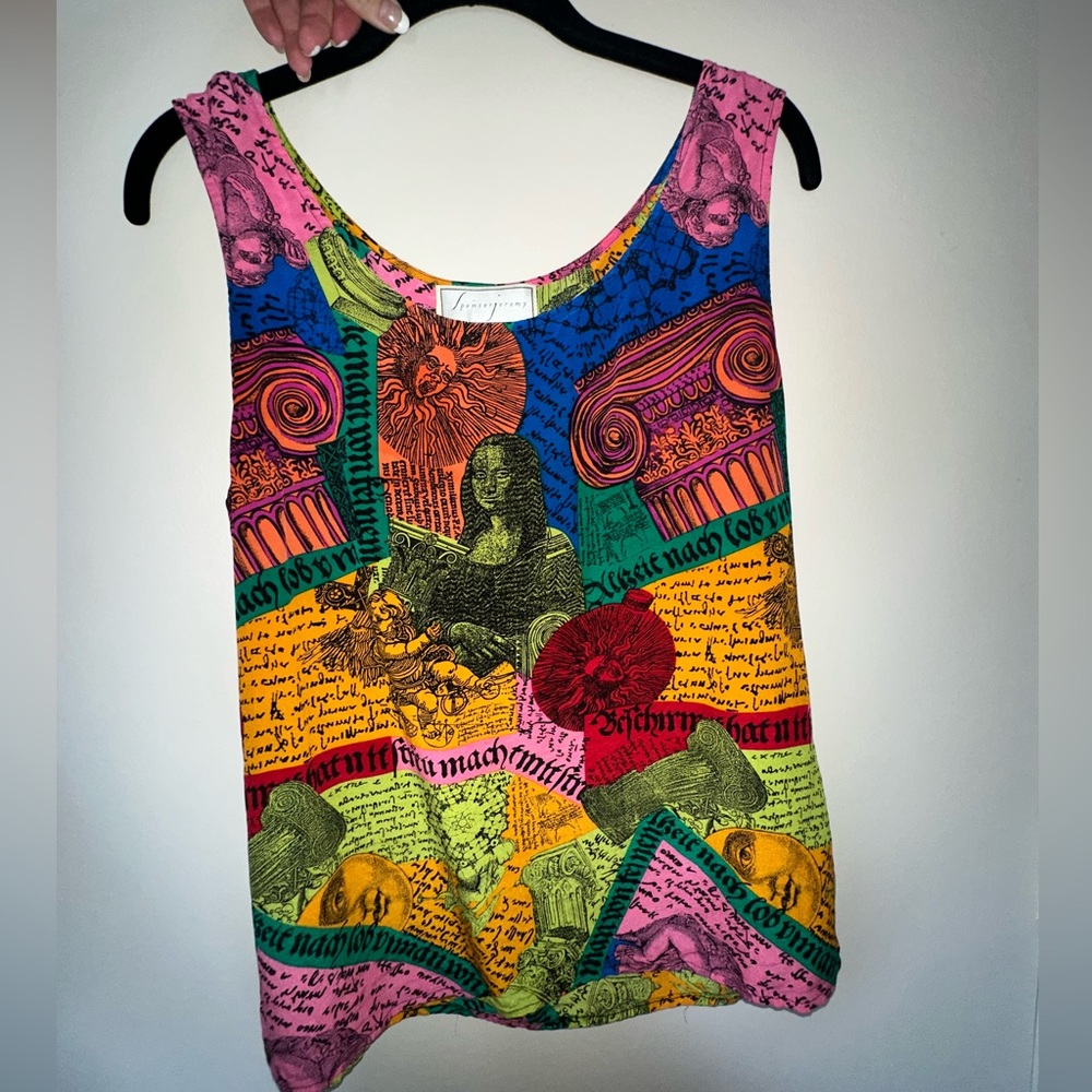 Eclectic printed top